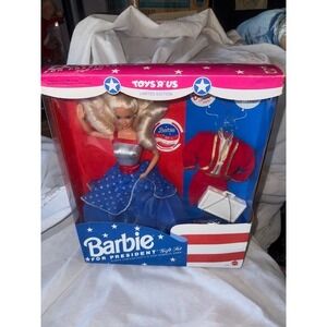 Toys R Us Barbie for President Gift Set Classic‎ Limited Edition NIB